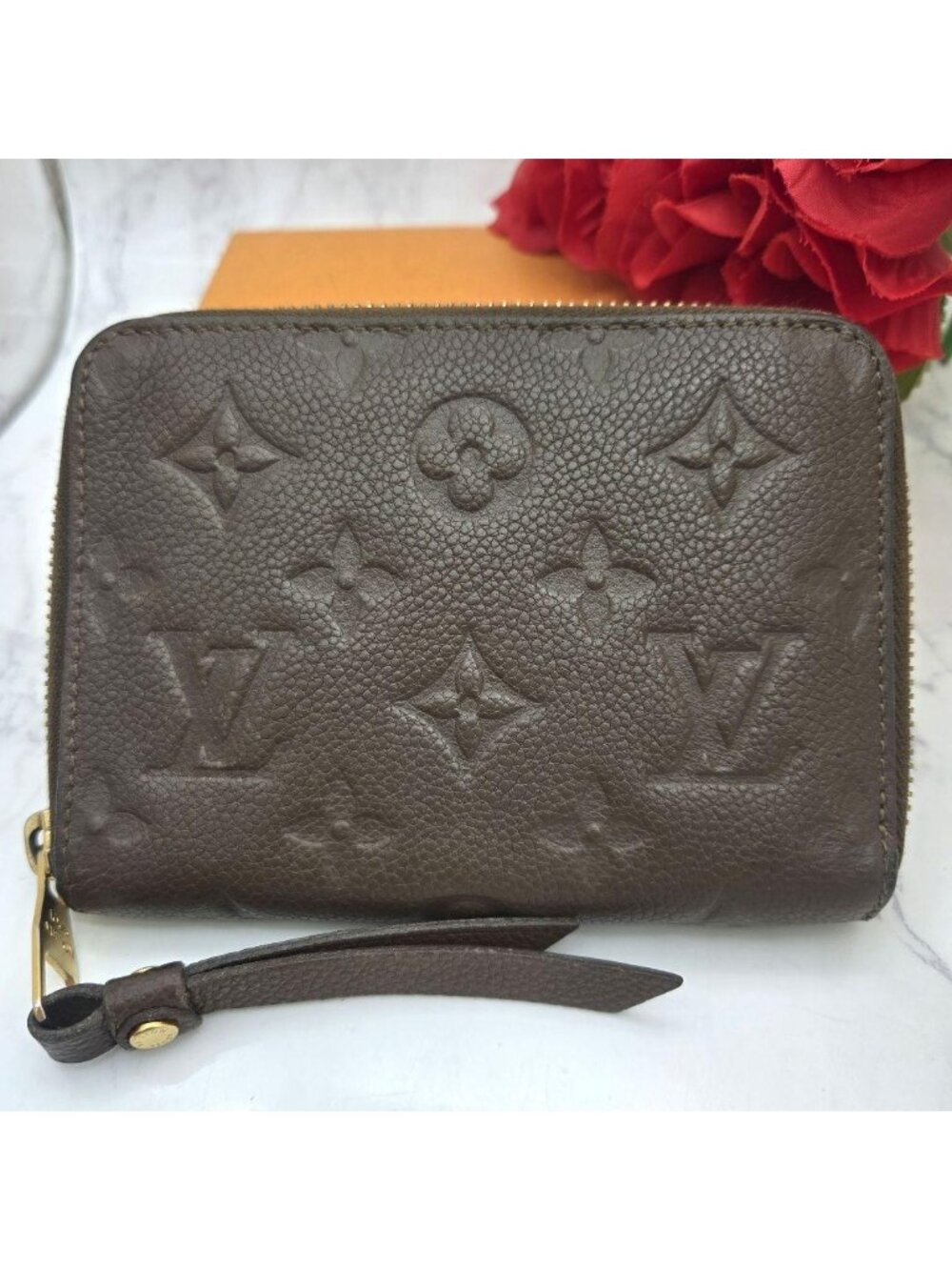 Louis Vuitton Monogram Empreinte Secret Compact Fold Wallet